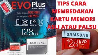 Cara Membedakan Kartu Memori Asli atau Palsu  Review Unboxing Micro SD Samsung Evo Plus