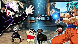 GOKU vs GOJO with SHINCHAN and CHOP | JUMP FORCE MUGEN