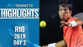 Seeds Thiem, Fognini and Cecchinato upset in first round | Rio 2019 Highlights Day 2