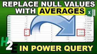 Replace Missing and Null Values in Power Query with an Average