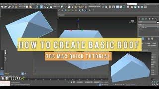 How to Create Basic Roof on 3DS MAX | Quick Tutorial