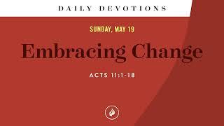 Embracing Change – Daily Devotional
