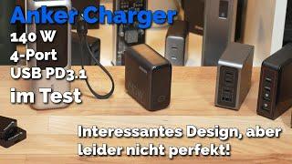 Der Anker Charger (140W, 4-Port, PD3.1) A2697 im Test, kompakt, gut und empfehlenswert?!