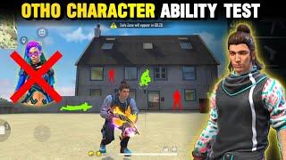 NEW CHARACTER OTHO ABILITY TEST IN FREE FIRE | OTHO CHARACTER SKILL TEST - GARENA FREE FIRE