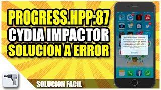 Solucionar error 87 Cydia impactor | Error progres.hpp:87