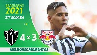 ATLÉTICO-MG 4 X 3 BRAGANTINO | MELHORES MOMENTOS | 37ª RODADA BRASILEIRÃO 2021 | ge.globo