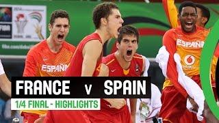 France v Spain - Quarter Final Highlights - 2014 FIBA U17 World Championship