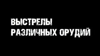 Звуки выстрелов различных орудий