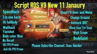 Rule Of Survival Cheat || New Script V9  + Aimlock 100%   11 Janaury 2019