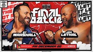 QT Marshall wants some closure, to steal the show at ROH Final Battle