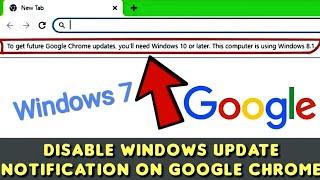 How to Remove Chrome Notification, to get future google chrome updates disable