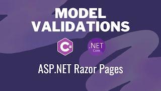 Form Validations In ASP.NET Core Razor Pages - Model Validations In Razor Pages C