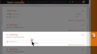 Dragging and dropping files  Learn Moodle 3 2