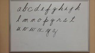 How to Write Cursive Lowercase Letters - American Handwriting