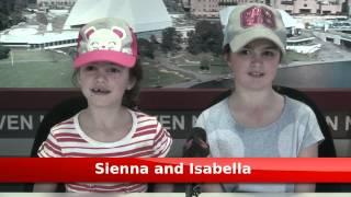 Sienna and Isabella - 7 News Experience
