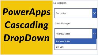 How To Create Cascading DropDown In PowerApps