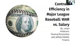 Contract Efficiency in Major League Baseball: WAR vs. Salary