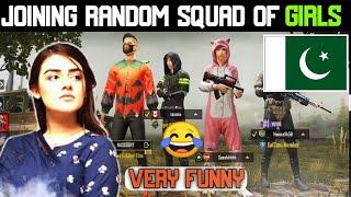 Joining Random Squad Of Pakistani Funny Girls Lika A BOt Very Funny  Gameplay With Random Players