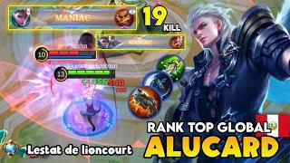 MANIAC x2 Critical Build One Shot Everyone - Rank Top Global Alucard MVP Gameplay  | Mobile Legends