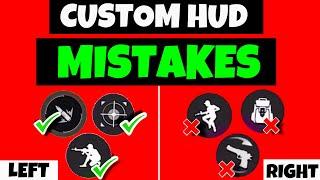 2 Finger Custom HUD Mistakes That You Should FIX NOW!!!  Best 2 Finger Headshot Custom HUD FF