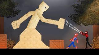 Spider-Man and Miles Morales vs Sandman in People Playground