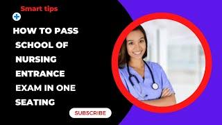 "Pass Nursing School Entrance Exam in ONE SITTING!? | Here's How..." #nursingentranceexam