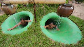 How To Complete Secret Underground House With WaterSlide To Secret Swimming Pools