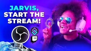 Automate Twitch streams Talking to JARVIS - Streamer.bot & OBS studio