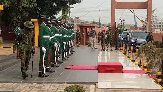 The Arrival of Chief of Defence Staff, General LEO IRABOR & Service Chiefs to the Nigeria Army