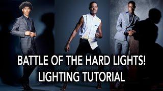 Studio Lighting Tutorial: The Battle of the Hard Lights! 7' Grid Reflector v. Paraboloic v. Fresnel