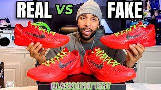 REAL vs FAKE KOBE Proto 6  REVERSE GRINCH! WATCH BEFORE YOU BUY!  Nearly IDENTICAL 