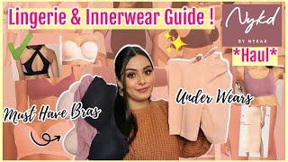 *Lingerie & Innerwear Guide*   6 MUST HAVE BRAS , Underwear & Athleisure Ft. Nykd By Nykaa