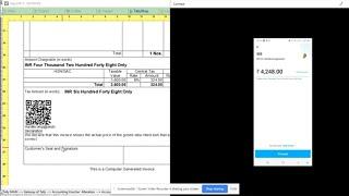 IT Section 269SU Compliant UPI QR Code on Invoice with Value using Customisation for Tally.ERP9