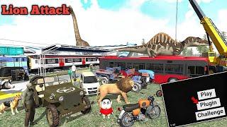 Lion Attack In Indian Bike Driving 3d | New Update In Indian Bike Driving 3d | Suriyax Gaming