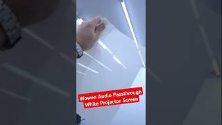 Wowen Audio Passthrough White Projector Screen #shorts #shortvideo #shortsvideo #tips #tv