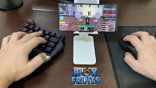 MEU SETUP GAMER BARATO PRA JOGAR BLOX FRUITS ! MELHOR CONFIGURAÇÃO TECLADO E MOUSE NO CELULAR