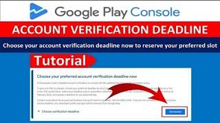 SOLUTION: Choose your preferred account verification deadline now