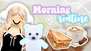 My Morning Routine in Adopt Me (roleplay) | JulianneeX