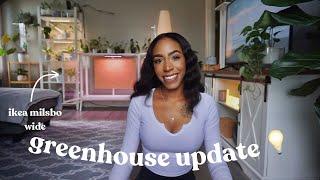 IKEA Greenhouse Update Clean & Reorganize My Greenhouse With Me 