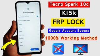 Tecno Spark 10c (KI5k) FRP Bypass  2024 | No Pc  No Xshare  | Google Account Unlock Android 12