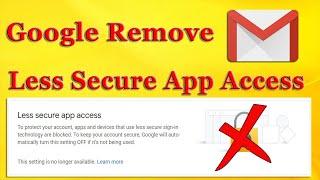 Google Remove Allow Less Secure Apps Option - Alternative Solution | What To do Now ? | Web Tech