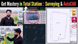 Total Station Setup and Data Import in AutoCAD