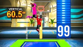 99 Driving Dunk + Trampoline Park on NBA 2K