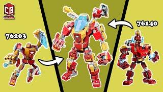 LEGO Iron Man Mech Combined set 76140 and 76203 Crix Brix Fusion Episode 1 #lego #crixbrix #ironman