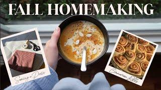 FALL HOMEMAKING - sewing a dress, all the yummy recipes, and a fall thrift haul