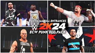WWE2K24 - ECW PUNK DLC PACK ALL ENTRANCES !