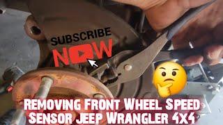 How to: Replace Front Wheel Speed Sensor JK Jeep Wrangler