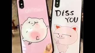 Чехол-накладка для iPhone X Lovely Pig