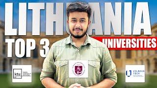 TOP 3 UNIVERSITIES TO STUDY IN LITHUANIA | COURSES | FEES | STUDY IN LITHUANIA 2024