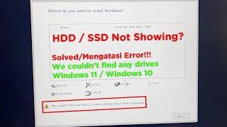 Cara Mengatasi Error Load Drivers Saat Install Windows 11 dan Windows 10 #wecouldntloaddrivers